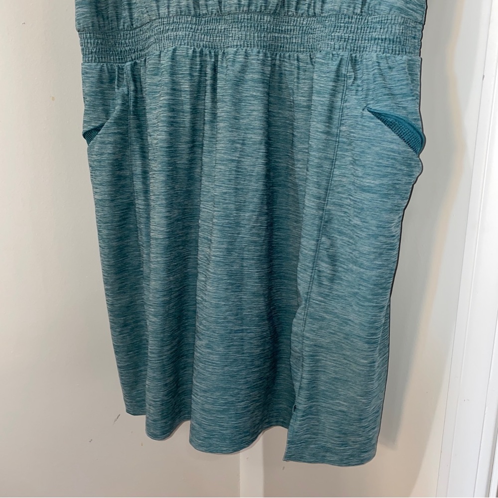 Duluth Trading Co Teal Blue Sleeveless Mini Dress - Picture 3 of 9
